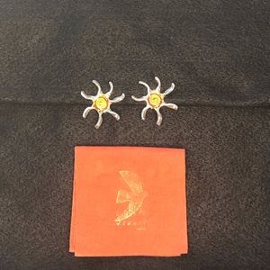 Cecile Jeanne Paris silver clip on with peridot